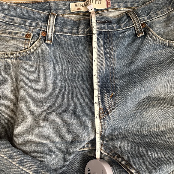 Levi's 505s Light Blue Straight Jeans - Picture 6 of 8